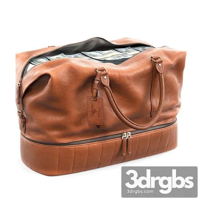 Bag bentley heritage leather holdall 3dsmax Download