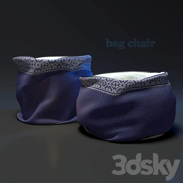 bag chair 3DSMax File