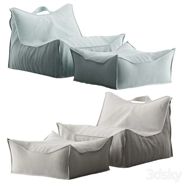 Bag chair by Wigiwama 3dsMax Model
