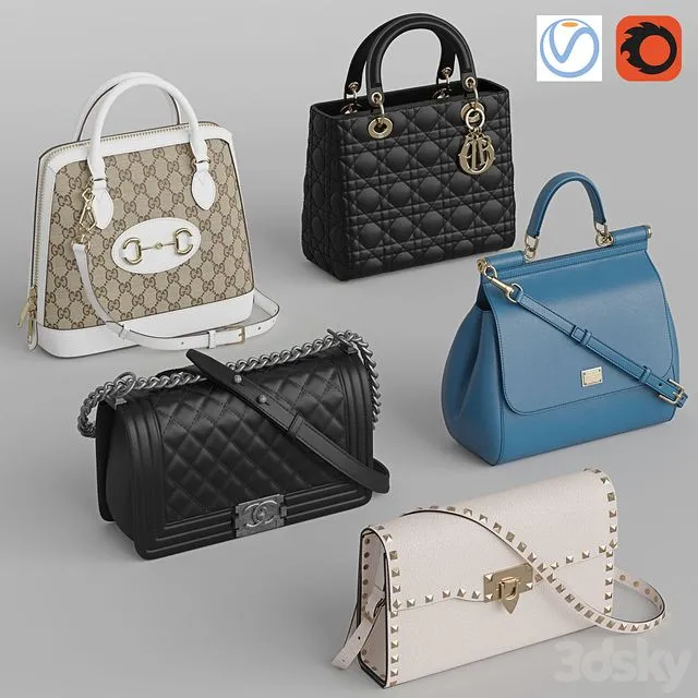 Bag set 4 3dsMax Model