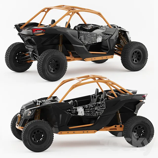 baggi can-am maverick 2019 3DSMax File