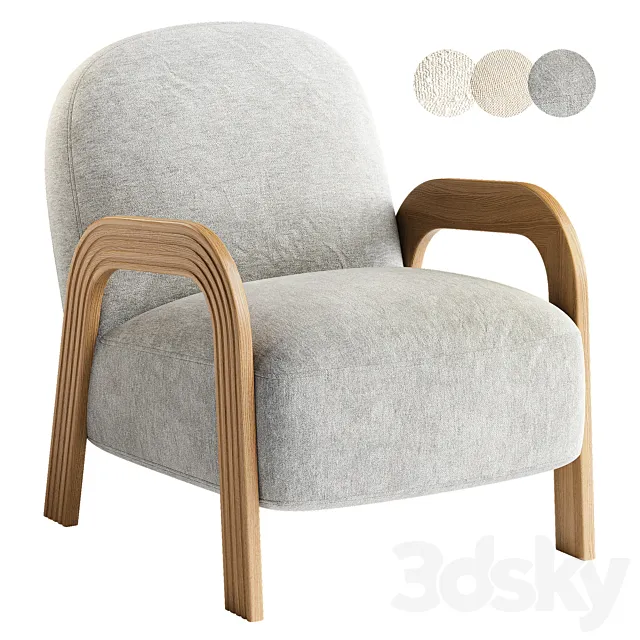 Bainbridge Upholstered Armchair 3ds Max