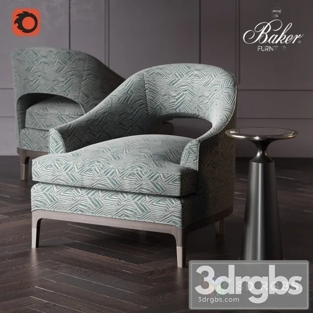 Baker 6180C Armchair 3dsmax Download