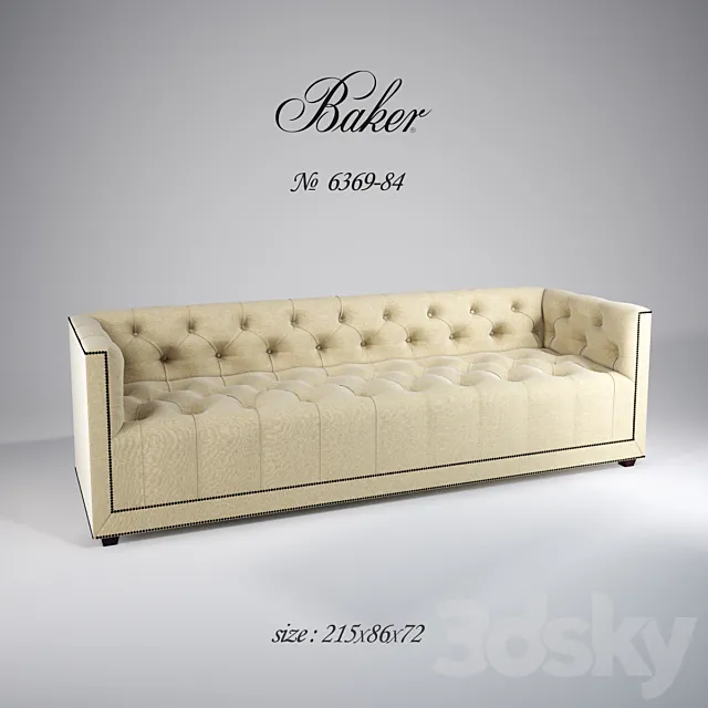 Baker 6369-84 3DS Max Model