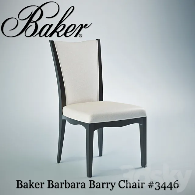 Baker Barbara Barry Chair # 3446 3DS Max Model