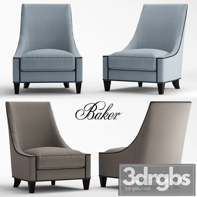 Baker Bel Air Lounge Chair 3dsmax Download
