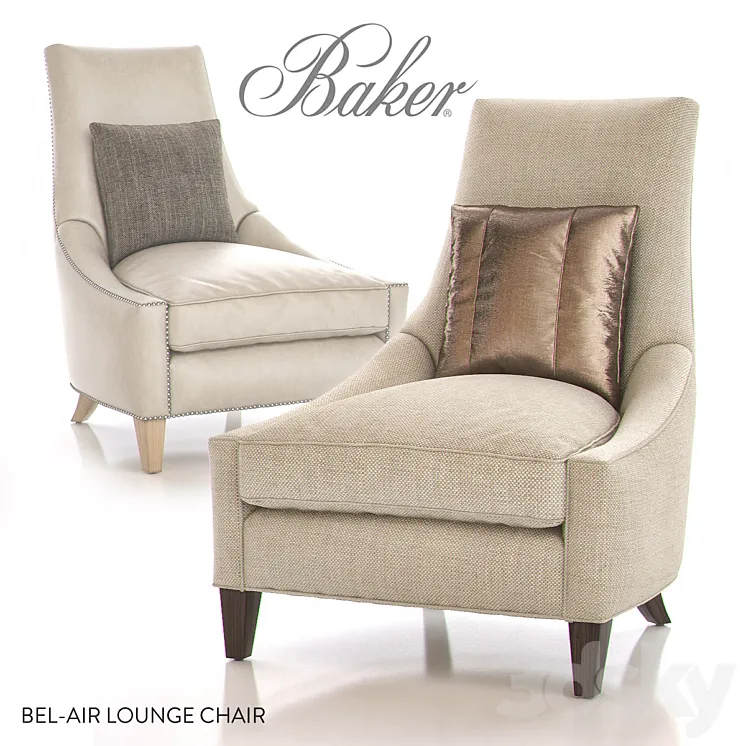 BAKER BEL-AIR Lounge Chair 3DS Max