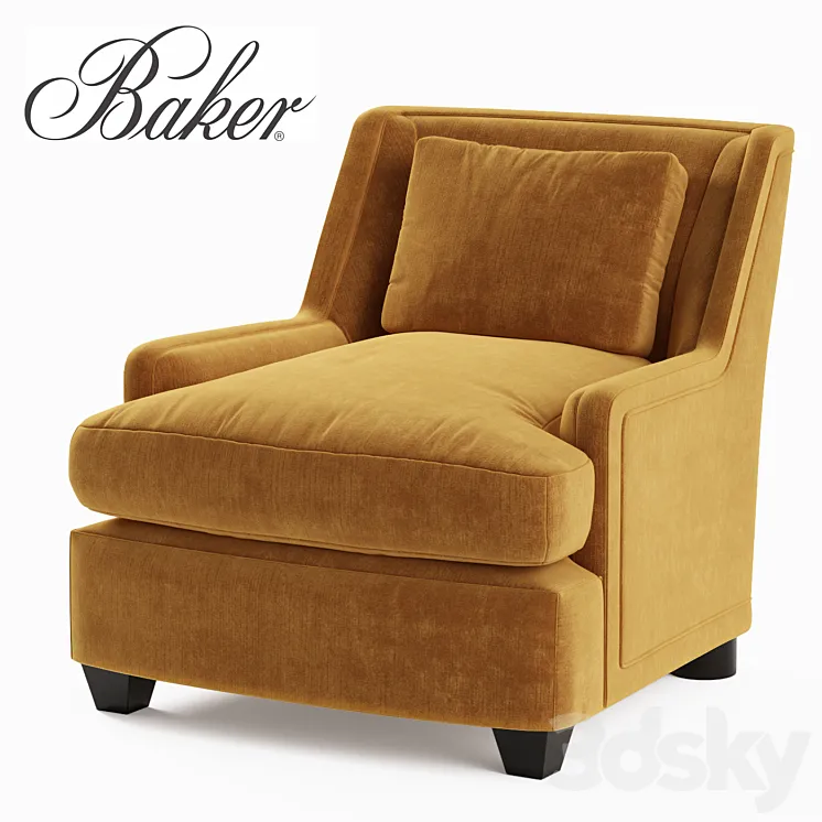 Baker Colin Cab Chair 6712C 3DS Max