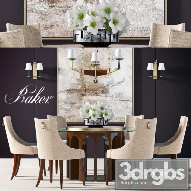 Baker Dining Table 03 3dsmax Download