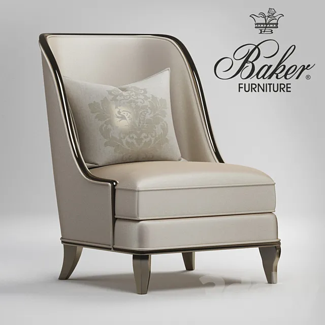 Baker Empress Chair 3ds Max