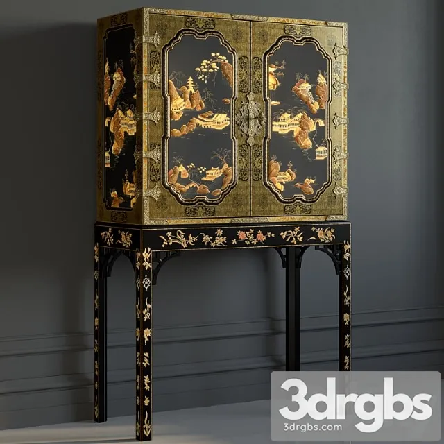 Baker georgeiii oriental lacquer cabinet 3dsmax Download