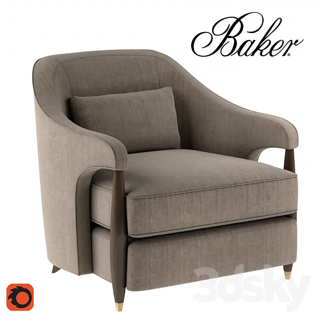 Baker Hermano Chair 3ds Max