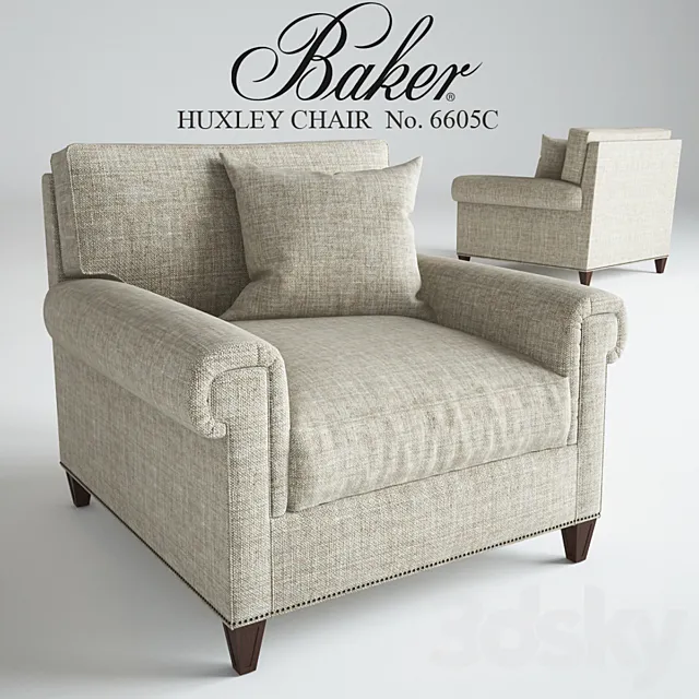 Baker HUXLEY CHAIR No. 6605C 3ds Max