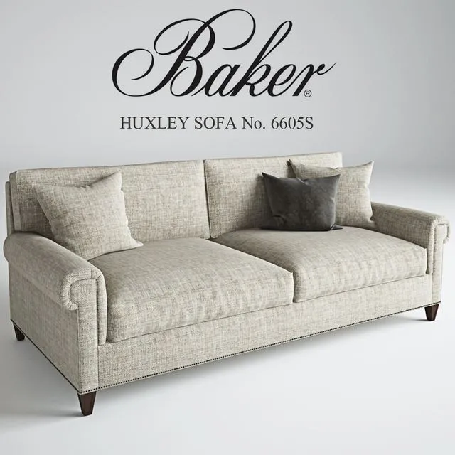 Baker HUXLEY SOFA No. 6605S 3dsMax Model