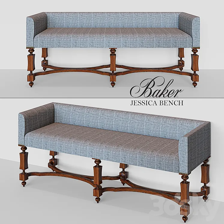 Baker JESSICA BENCH 3DS Max