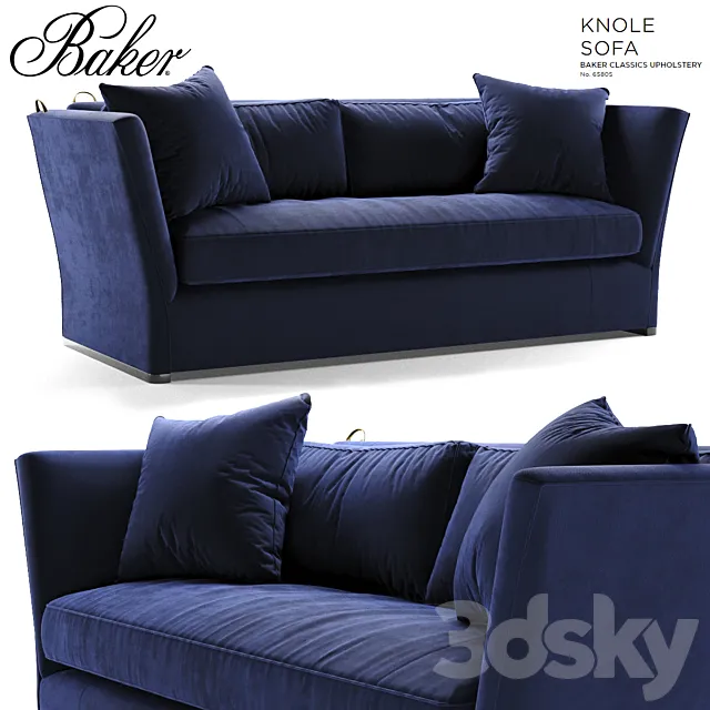 Baker Knole Sofa 6580S 3ds Max