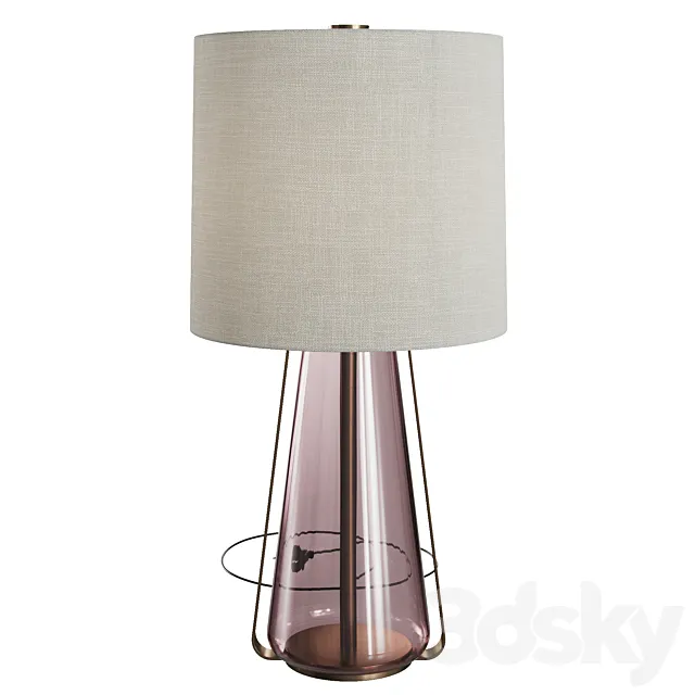 Baker lanterna rosa table lamp 3DS Max Model