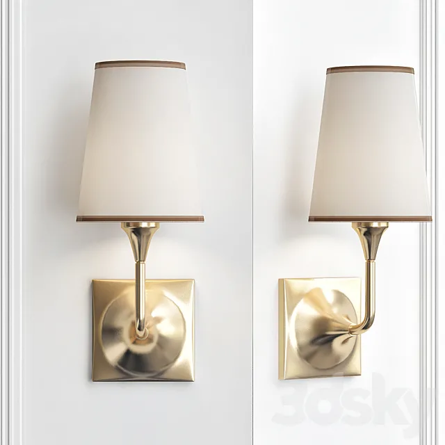 Baker Lur Wall Sconce 3DS Max Model