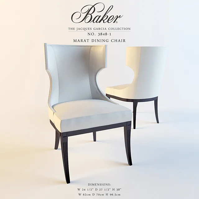 BAKER MARAT DINING CHAIR_ 3ds Max