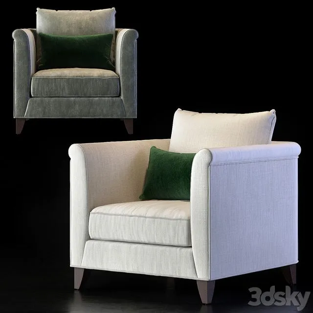 Baker Medida Chair by Laura Kirar 3dsMax Model