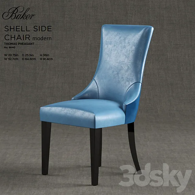 Baker Modern Dinning Chair – by Thomas Pheasant 3ds Max