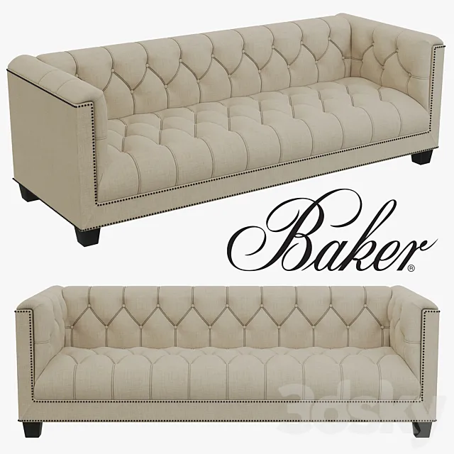 Baker Paris Loveseat 3ds Max