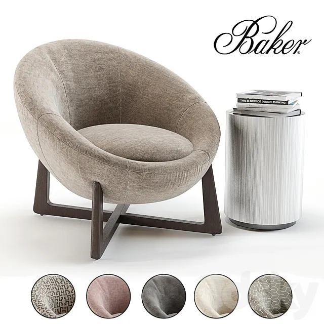 Baker Pod Lounge Chair 3DS Max Model