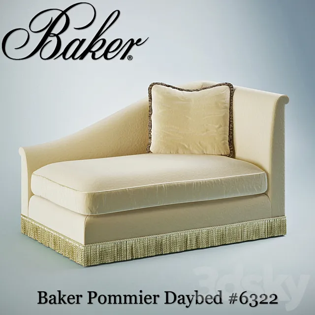 Baker Pommier Daybed # 6322 3DS Max Model