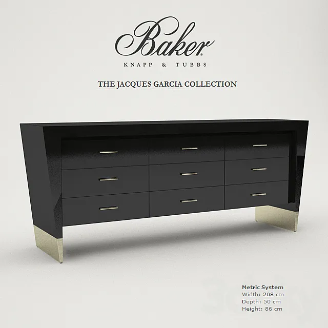 BAKER RACHMANINOV CHEST 3ds Max