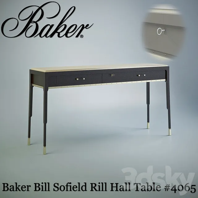 Baker Rill Hall Table # 4065 3ds Max