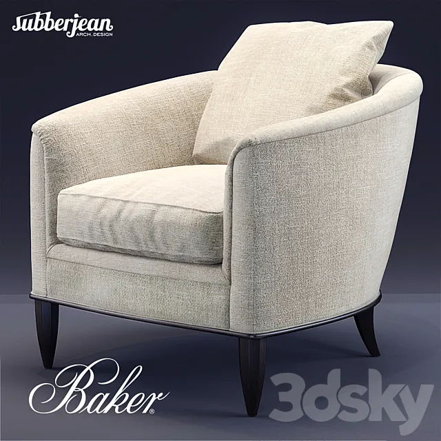 Baker Sausalito Lounge Chair 3DSMax File