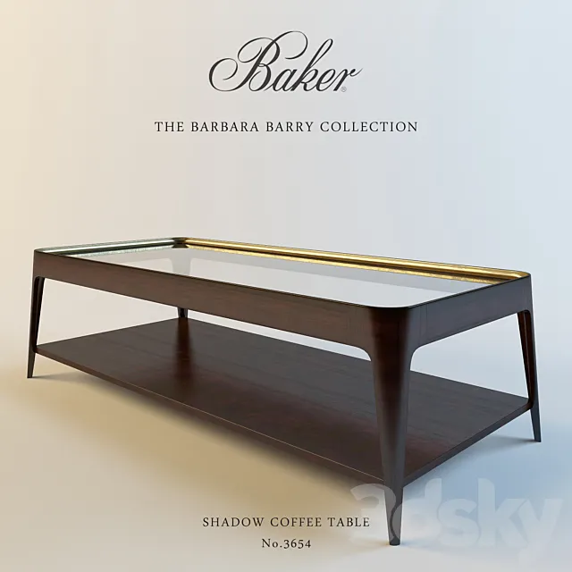 BAKER SHADOW COFFEE TABLE 3DS Max Model