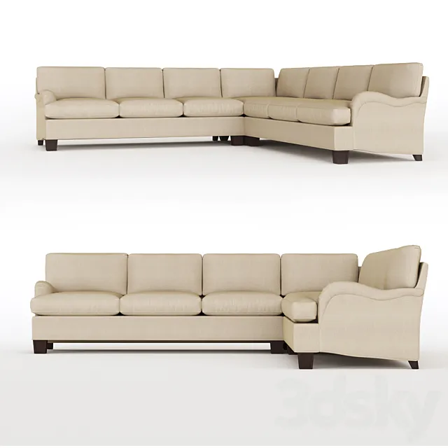 Baker sofa 3DS Max Model