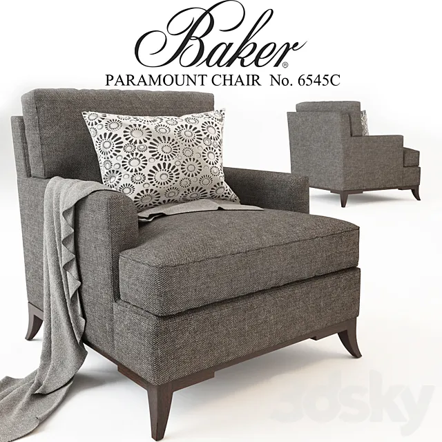 BAKER UPHOLSTERY_ PARAMOUNT CHAIR No. 6545C 3DSMax File