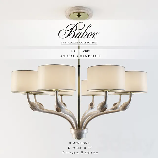 Baker_Anneau Chandelier_No PG302 3DS Max Model