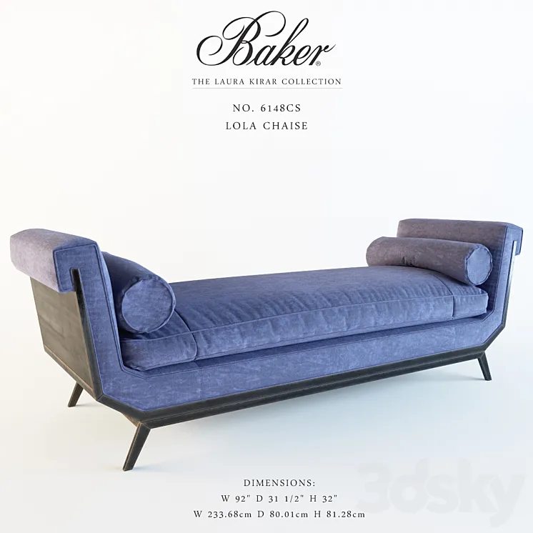 Baker_No. 6148CS_Lola Chaise 3DS Max