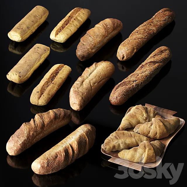 Bakery Set v2 3DS Max Model