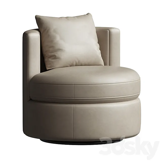 Balboa Leather Swivel Chair 3dsMax Model