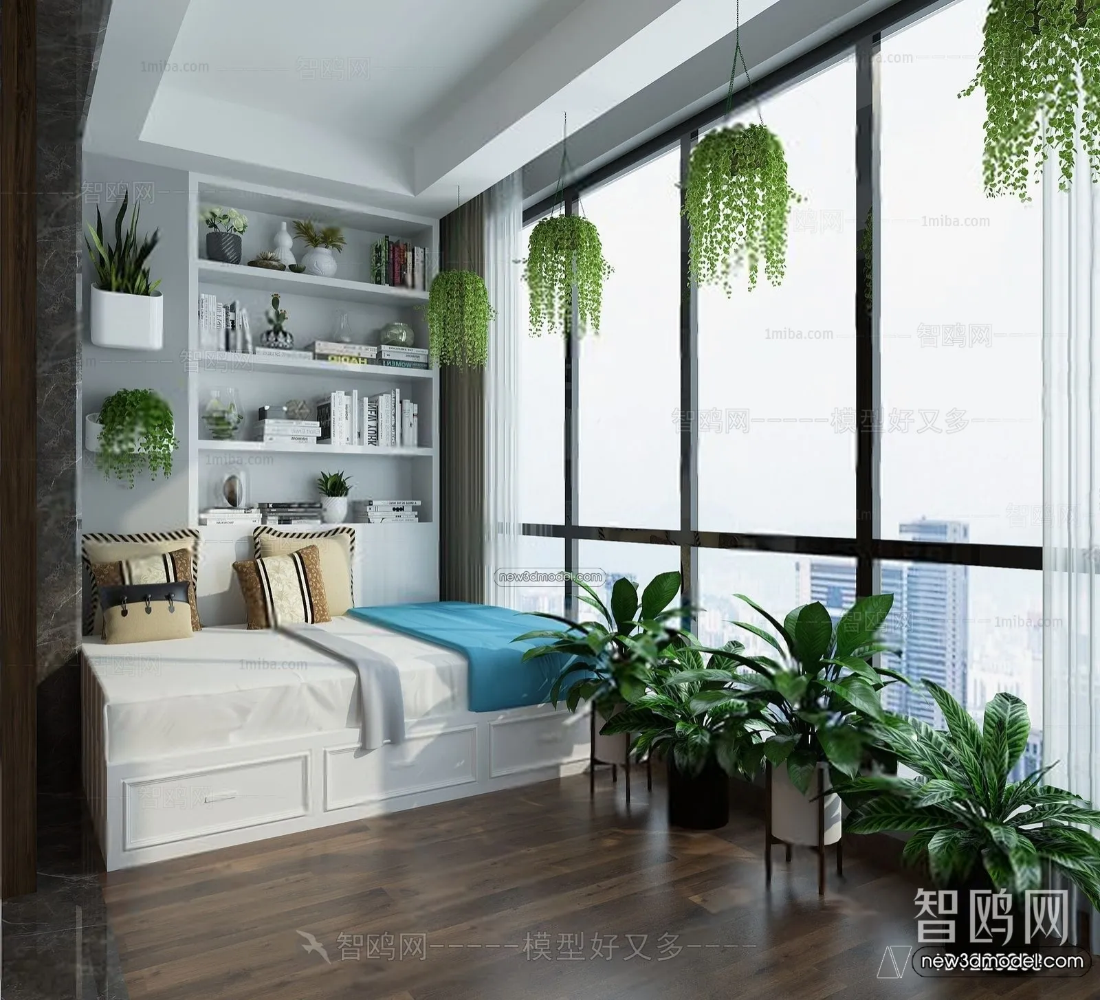 Balcony – 3D Interior Scene – 3D Models – 025