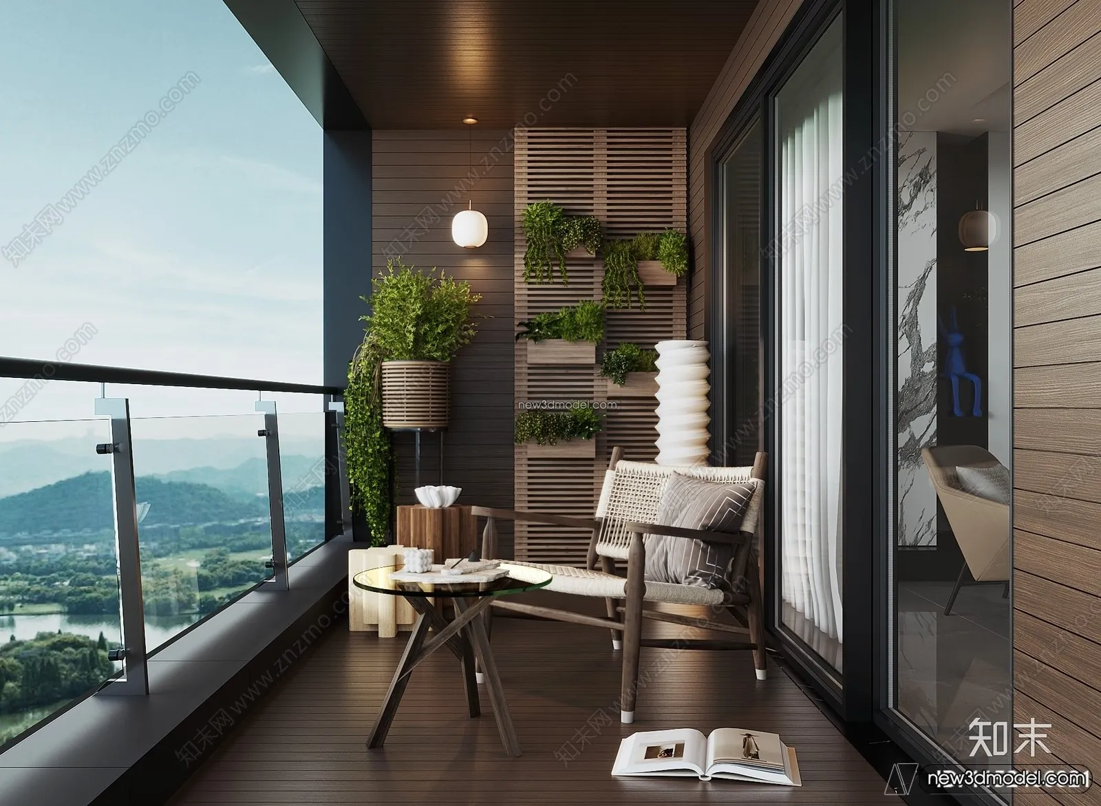 Balcony – 3D Interior Scene – 3D Models – 080