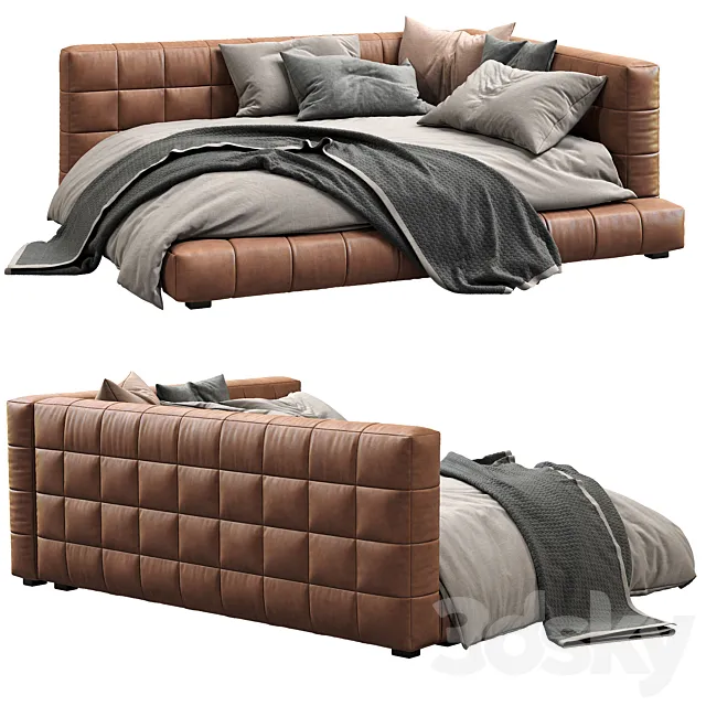 Baldwin Lounge Corner Upholstered Bed 3ds Max
