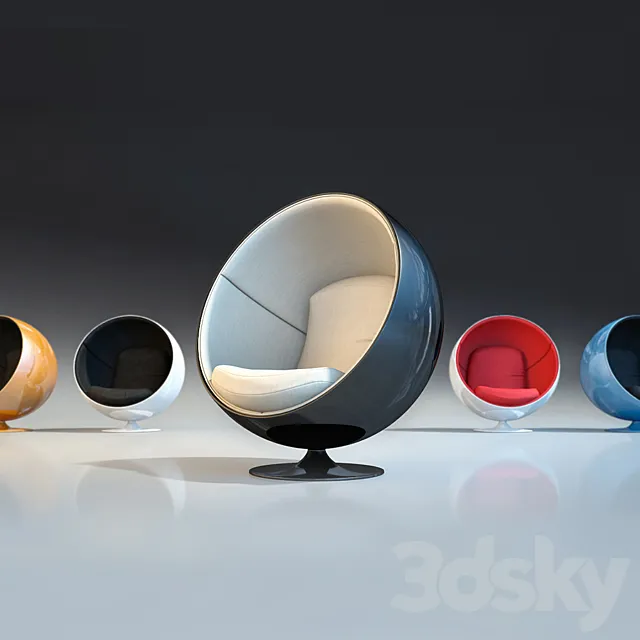 Ball Chair – Chair Balloon 3DS Max Model