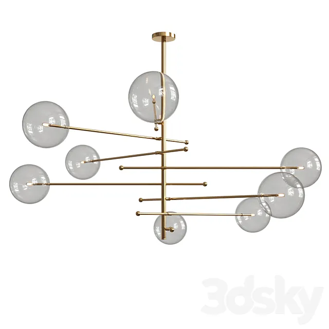 ball chandelier 3ds Max
