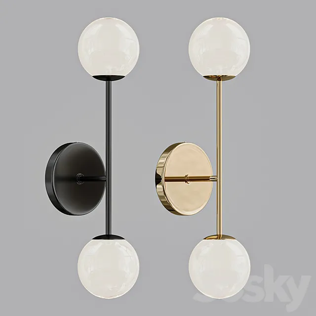 Ball Wall Sconce Light 02 3ds Max