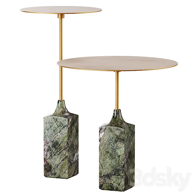 Ballam Side Tables by CB2 3DS Max Model