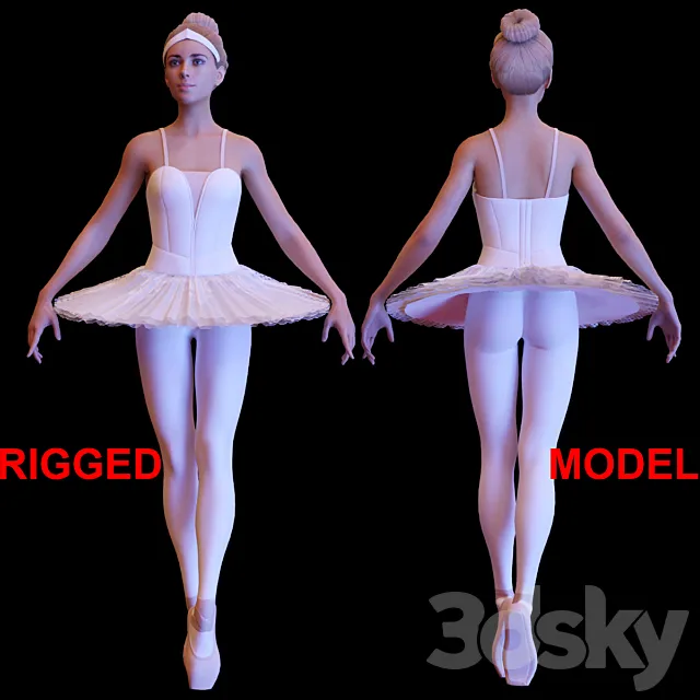 Ballerina 3ds Max