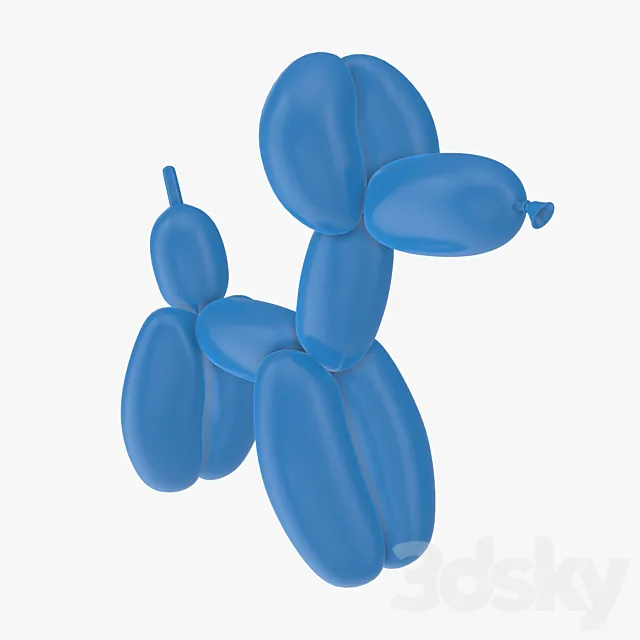 Balloon dog 3ds Max