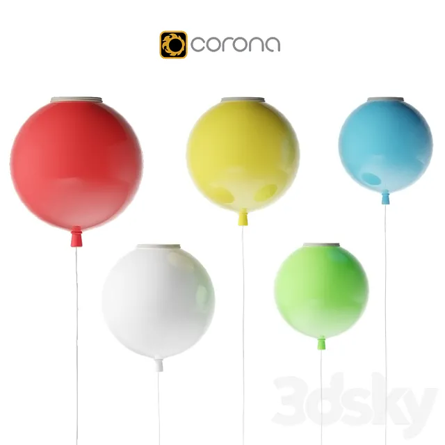 Balloon lamp 3DSMax File