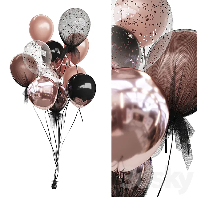 Balloons 3DS Max Model