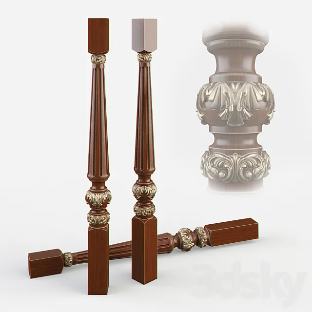 Baluster ladder 3DS Max Model